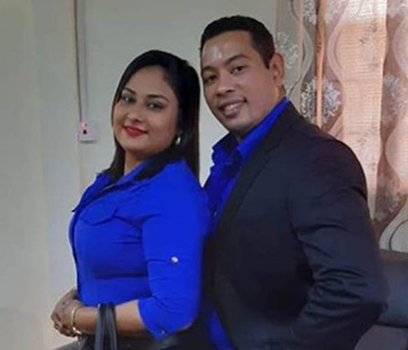 Yuri Garcia and his wife Ateeka Ishmael 