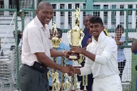 Zachary Jodah, in his last regional tournament representing Guyana at the Under-15 level ended with an average of 163 while taking five wickets
