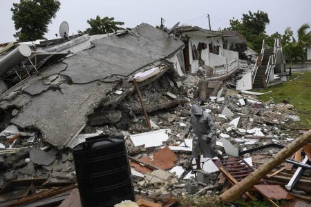 A ruined building (AP photo)