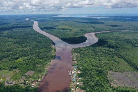 The Guyana Marine Conservation Society (GMCS) on Friday acknowledged a donation by TriStar to support scientific research in the Barima Mora Passage mangrove forests, which it said is the largest and most intact mangrove ecosystem in Guyana. The GMCS said the donation would enable the start of a needed riverain fisheries study. “GMCS wishes to commend Tri Star for its tangible support in empowering local conservationists to carry out much needed scientific research which will contribute to the protection of this valuable ecosystem and the environment in Region 1,” it added. TriStar faced criticism earlier this year over its destruction of a large swathe of mangroves from its 66-acre property at Versailles/ Malgre Tout, West Bank Demerara, as part of preparatory works for its offshore base. In this GMCS photo is the Barima Mora Passage. 