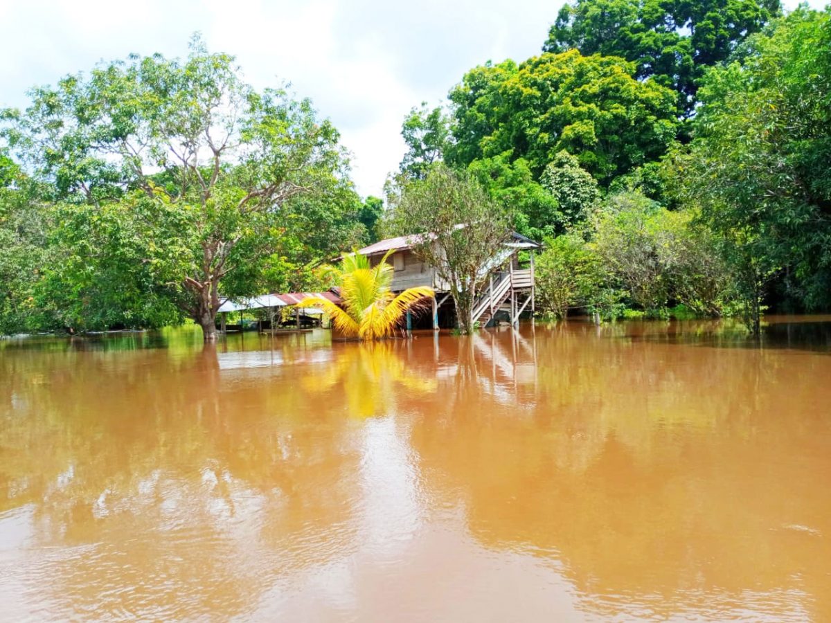 The flooding at Kurutuku
