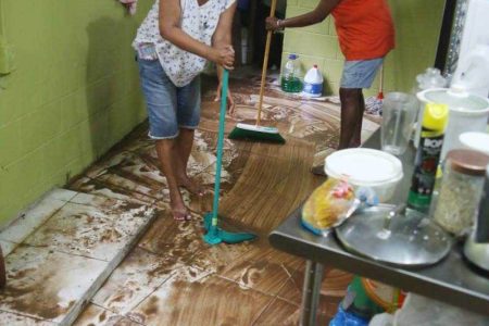 St Ann’s residents cleaning up
