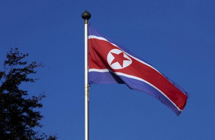 A North Korean flag flies on a mast at the Permanent Mission of North Korea in Geneva (REUTERS file photo) 