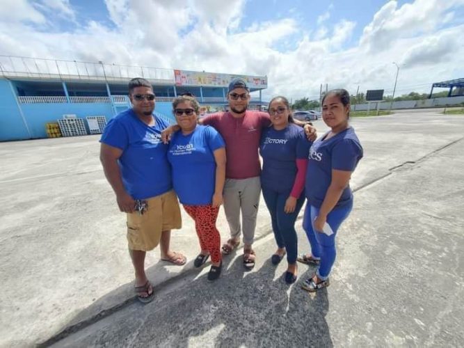 Some of the members of YORG. From left are Danny Samlall, Sasha Rawof, Andre Naniram, Bibi Ally and Manisha Azim