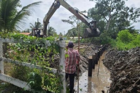 The construction work at Charity 