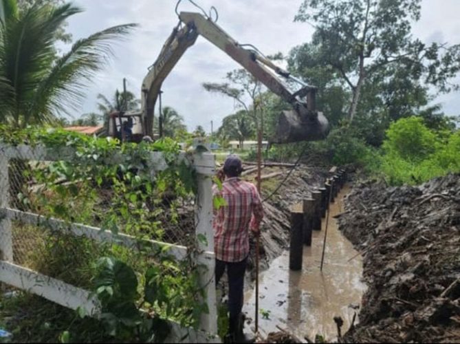 The construction work at Charity 