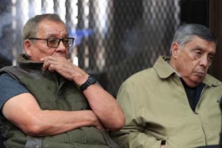 Benedicto Lucas (Left) and Manuel Callejas are accused of genocide and crimes against humanity. (Free Press Photo)