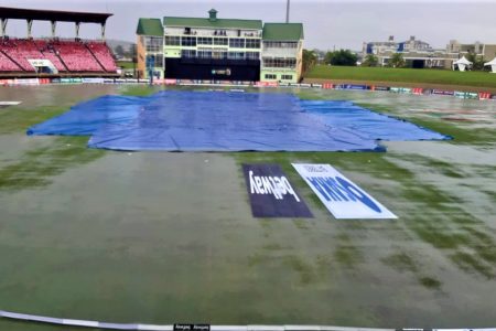 Rain had the final say at the National Stadium, Providence, washing out the final T20I contest to see Pakistan win the series over West Indies 1-0
