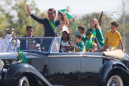 Brazil’s President Jair Bolsonaro attends the Independence Day ceremony in Brasilia, Brazil, September 7, 2021. (REUTERS/Adriano Machado photo)
