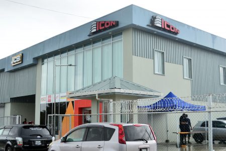 The Icon Construction headquarters at Lot C1 Public Road, LBI, East Coast Demerara
