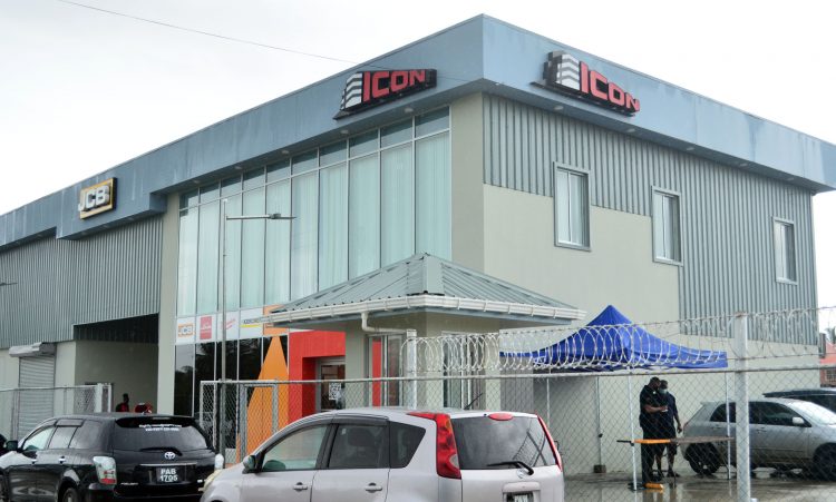 The Icon Construction headquarters at Lot C1 Public Road, LBI, East Coast Demerara
