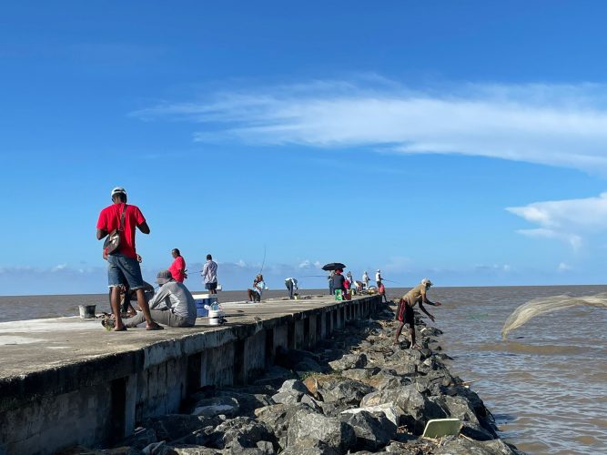 Sunday leisure! Sunday afternoon on the Kingston Jetty in Georgetown (Photo by David Papannah)