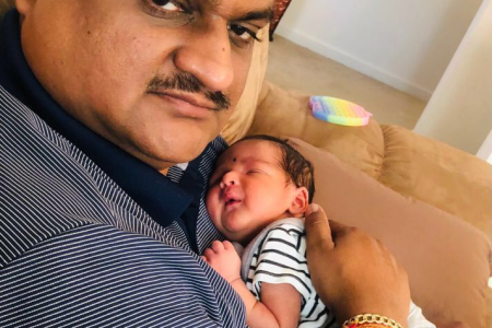 Satyanand Dubey and the baby