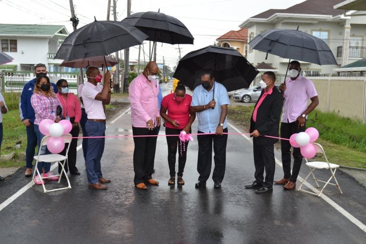 The ribbon is cut to commission Republic Street, Bel Air (DPI photo)
