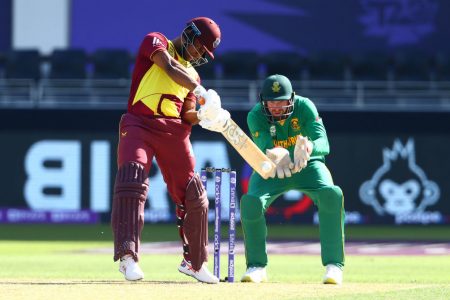 Evin Lewis scored a half century but there was little else  to shout about as the  West Indies plummeted to yet another defeat and will be hard pressed to make it to the next round.