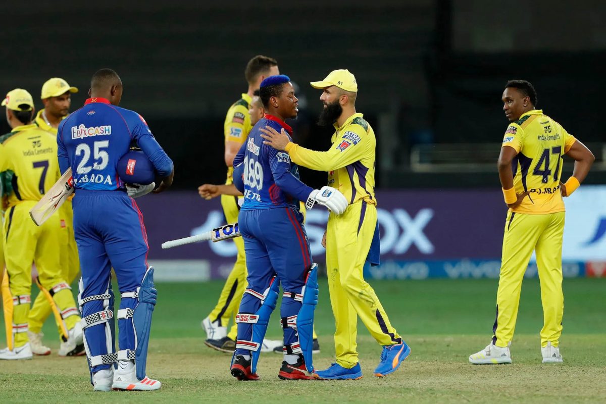 Shimron Hetmeyer, left,  helped Delhi Capitals to victory over Chennai Super Kings who brought in Dwayne Bravo (far right) among three team changes.