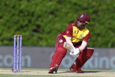 Shimron Hetmyer topscored in a losing effort for the  West Indies  against Pakistan yesterday.
