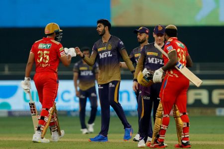 Punjab Kings held their nerve and edged out Kolkata Knight Riders by five wickets in a last-over thriller. (Photo courtesy IPL website)
