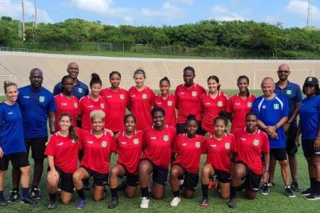 Guyana’s Lady Jags U17 team
