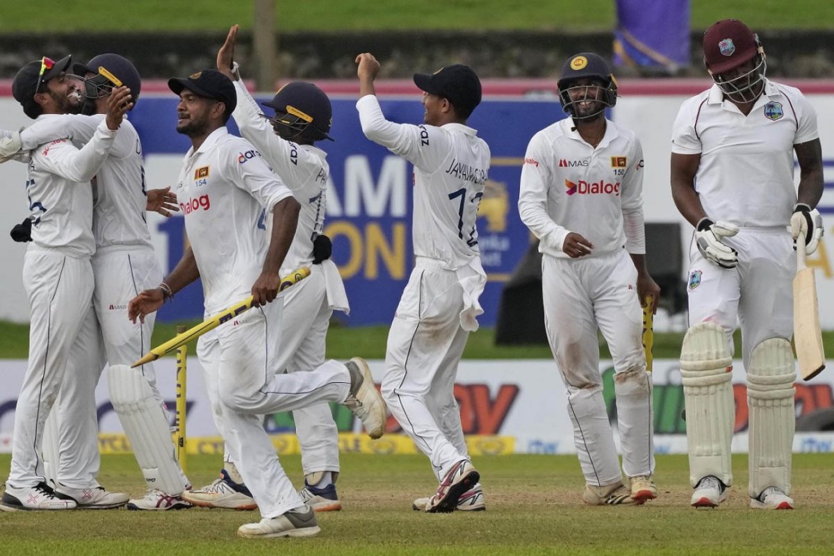 Sri Lankan joy as West Indies suffer a crushing 187 run defeat on the final day of the opening test