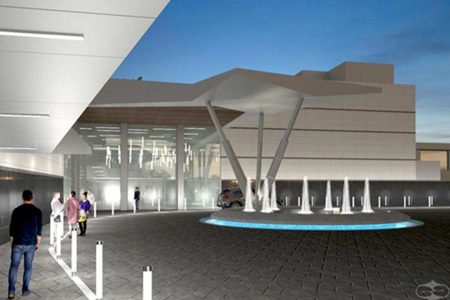 An artist’s impression of the main entrance
