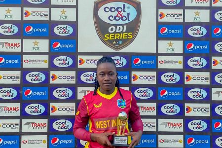 Player of the Match Deandra Dottin chalked up her second ODI century against Pakistan yesterday.