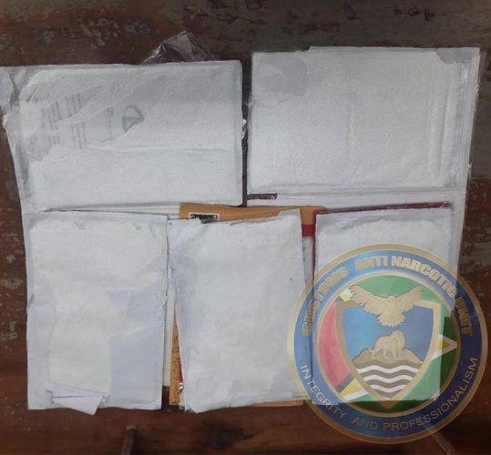 The cocaine-filled plastic packs that were found (CANU photo)