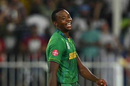 Kagiso rabada became the fourth bowler to take a hat trick in the ICC T20 World Cup competition