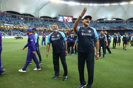 India coach Ravi Shastri bids farewell as India ended the World Cup on a winning note although they failed to reach the semi finals. Shastri will be replaced by Rahul Dravid.