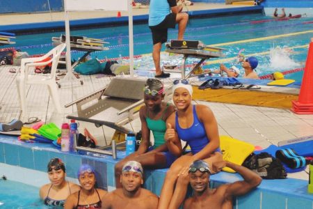 Team Guyana is ready to perform at the Jr. South American Swimming Championships.
