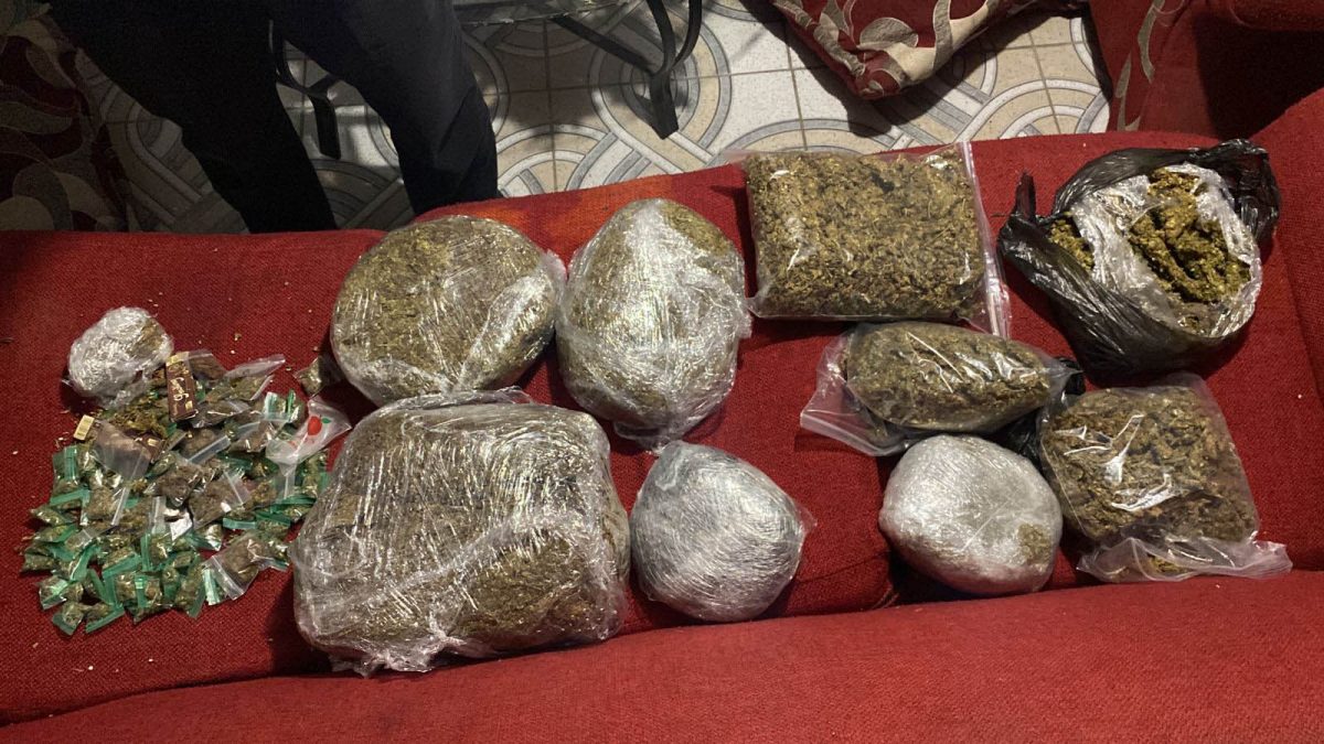 The narcotics discovered by the police (Guyana Police Force photo) 