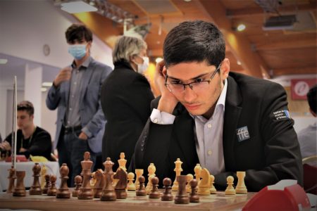 Alireza Firouzja is the youngest person to cross the difficult 2800 barrier (2804) and is second only to world champion Magnus Carlsen in rank. (Photo: ECU Press)  