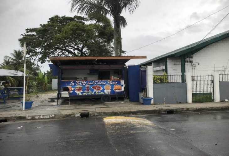 The BBQ hut at the southern side of St Pius Church on Cemetery Road 