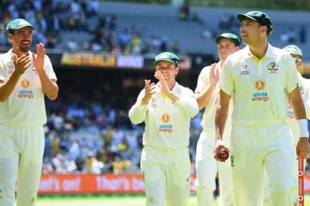 Dream Debut! Scott Boland leaves the field to applause from teammates after destroying England with six wickets in 21 balls, as Australia retain the Ashes