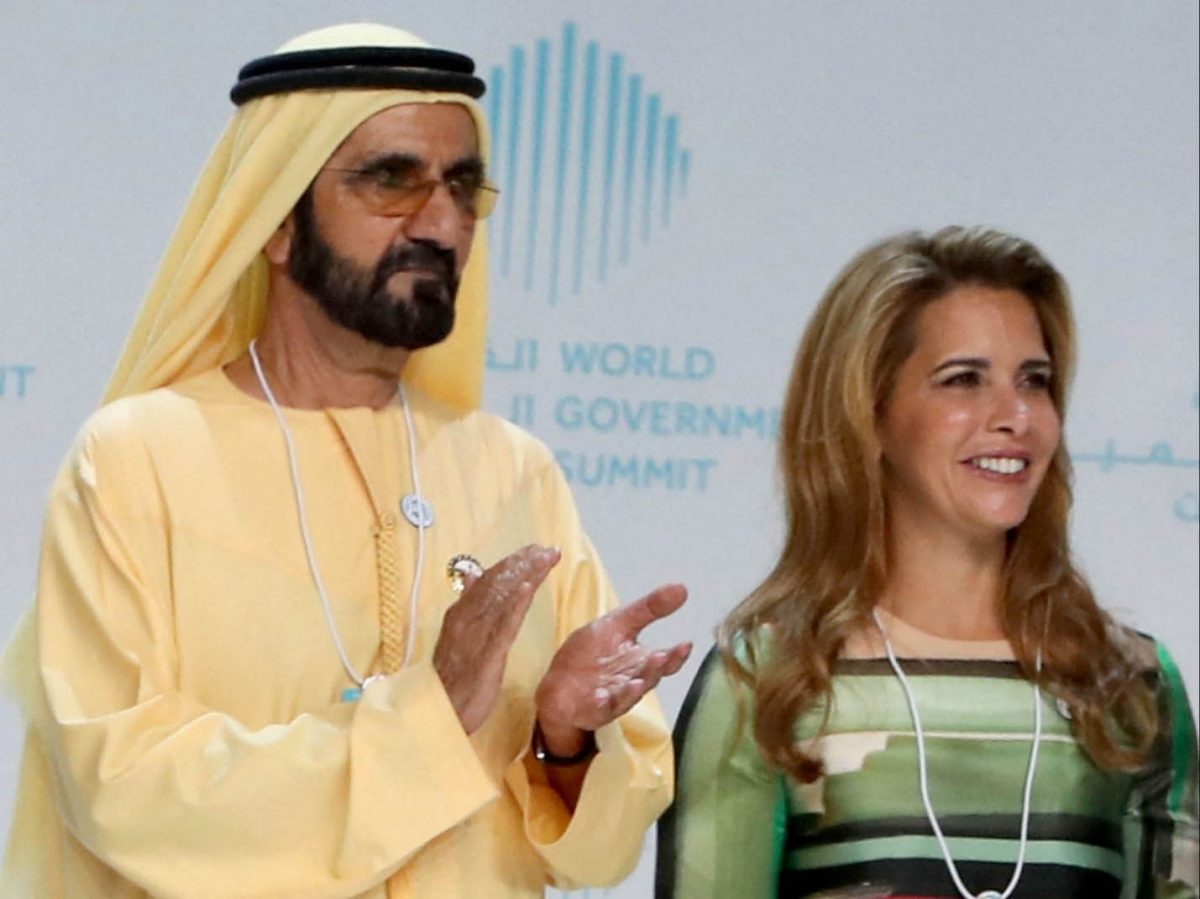 Dubai's ruler, Sheikh Mohammed bin Rashid al-Maktoum and Princess Haya bint al-Hussein