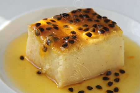 Baking success - Breadfruit Pudding with Passionfruit Sauce (Photo by Cynthia Nelson)