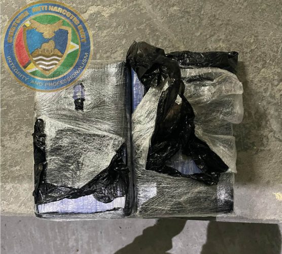 The ‘bricks’ of cocaine that were seized by CANU ranks