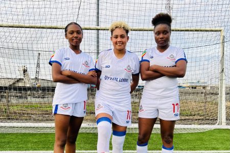GPF scorers from left to right- Martha Chance, Lakeisha Pearson and Onika Eastman.