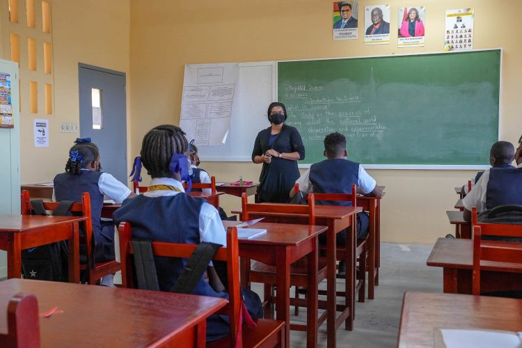 A class in session at the Westminster Secondary School. (MoE Photo)