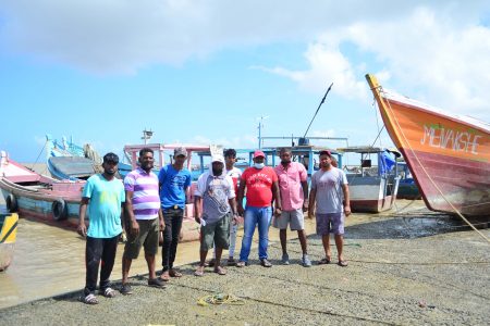 Some of the affected fishermen
