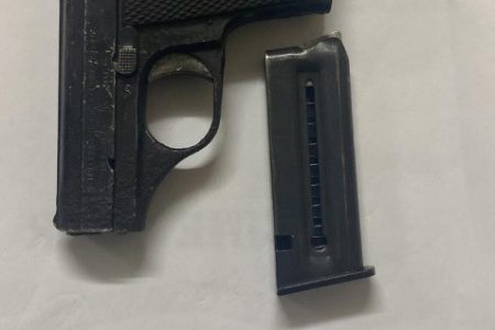 The unlicensed .22 pistol which was found. (GPF photo)