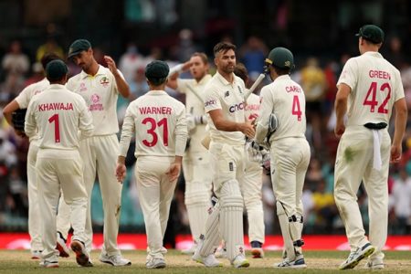 England players avoid an Ashes whitewash by clinging on to a draw in the just concluded fourth test against Australia. (Photo courtesy Cricket Australia)