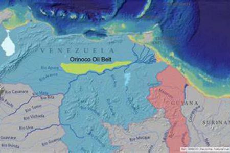Map of the Orinoco area