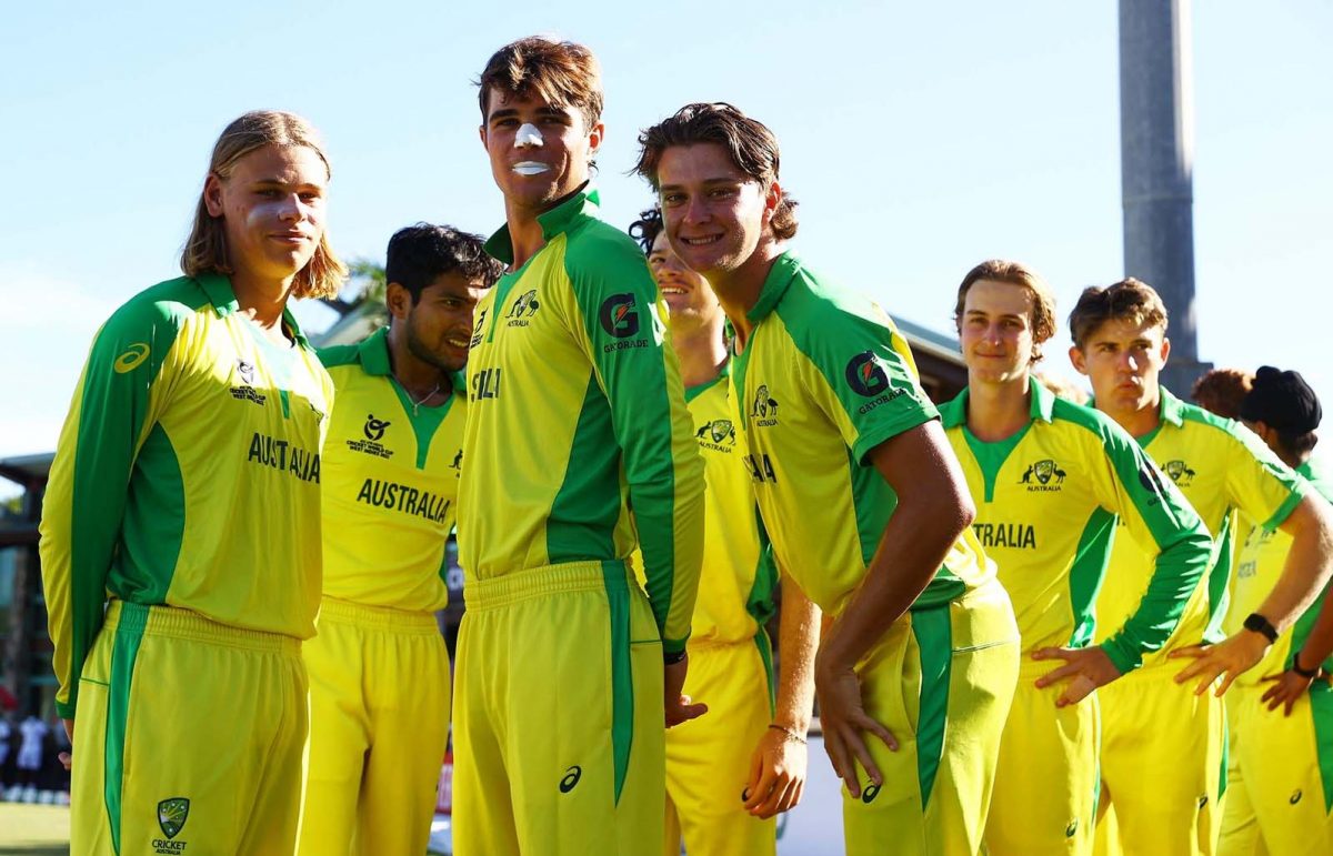 Australia’s U19 World Cup team. (photo courtesy Cricket Australia)