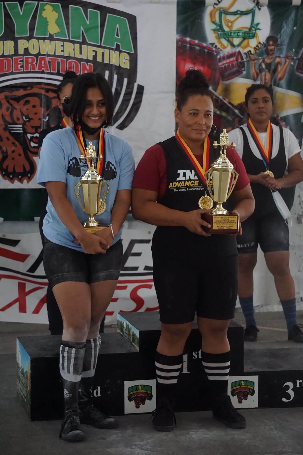 Sarah Goptar and Sherene Williams were the best female lifters overall in the junior and novices categories.