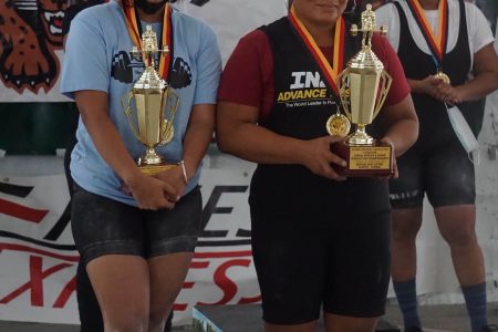 Sarah Goptar and Sherene Williams were the best female lifters overall in the junior and novices categories.