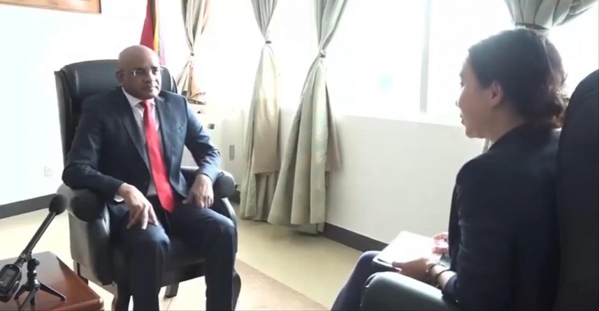 Vice President Bharrat Jagdeo being interviewed by Vice Media Group on February 1st.