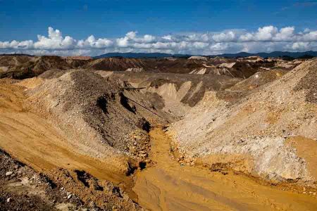 Gold mining in the Amazon Rainforest