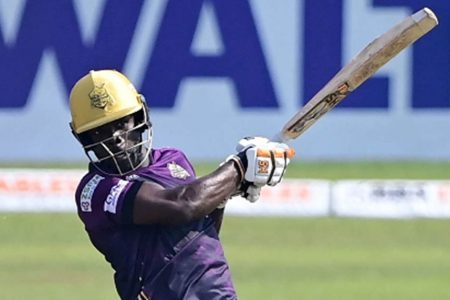 Chadwick Walton goes on the attack during his half-century on Monday.
