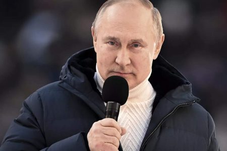 Vladimir Putin speaking today 
